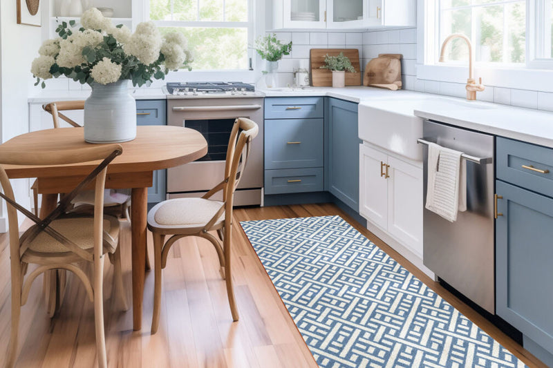 Trellis Denim Mats