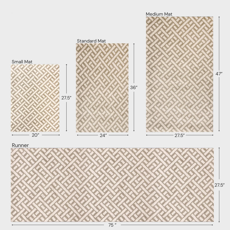 Trellis Taupe + Cream