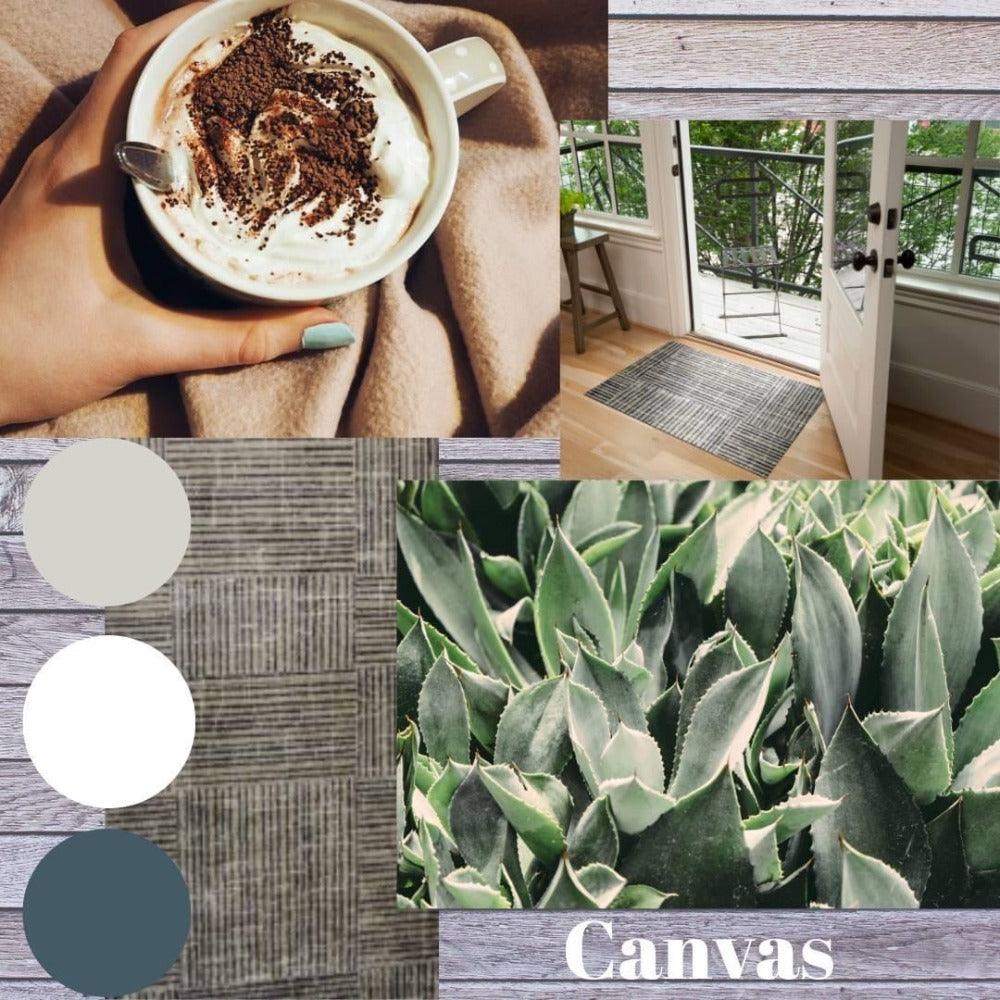 Canvas washable floor mat - lifestyle image